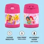 THERMOS FUNTAINER 10 Ounce Stainless Steel Vacuum Insulated Kids Food Jar with Spoon, Princess - Image 2