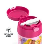 THERMOS FUNTAINER 10 Ounce Stainless Steel Vacuum Insulated Kids Food Jar with Spoon, Princess - Image 3