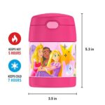 THERMOS FUNTAINER 10 Ounce Stainless Steel Vacuum Insulated Kids Food Jar with Spoon, Princess - Image 5