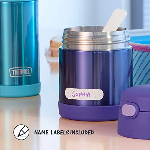 THERMOS FUNTAINER 10 Ounce Stainless Steel Vacuum Insulated Kids Food Jar with Spoon, Princess - Image 6
