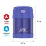 THERMOS FUNTAINER 10 Ounce Stainless Steel Vacuum Insulated Kids Food Jar with Folding Spoon, Purple - Image 5