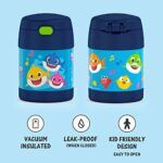 THERMOS FUNTAINER 10 Ounce Stainless Steel Vacuum Insulated Kids Food Jar with Spoon, Baby Shark - Image 2