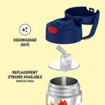 THERMOS FUNTAINER 12 Ounce Stainless Steel Vacuum Insulated Kids Straw Bottle, Super Mario Brothers - Image 4