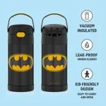 THERMOS FUNTAINER 12 Ounce Stainless Steel Vacuum Insulated Kids Straw Bottle, Batman - Image 2