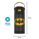 THERMOS FUNTAINER 12 Ounce Stainless Steel Vacuum Insulated Kids Straw Bottle, Batman - Image 5