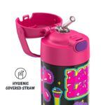 THERMOS FUNTAINER 12 Ounce Stainless Steel Vacuum Insulated Kids Straw Bottle, That Girl Lay Lay - Image 3