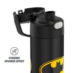 THERMOS FUNTAINER 16 Ounce Stainless Steel Vacuum Insulated Bottle with Wide Spout Lid, Batman - Image 3