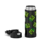 THERMOS FUNTAINER 16 Ounce Stainless Steel Vacuum Insulated Bottle with Wide Spout Lid, Minecraft - Image 5