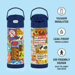 THERMOS Jurassic World: Dominion FUNTAINER 16 Ounce Stainless Steel Vacuum Insulated Bottle with Wide Spout Lid - Image 2