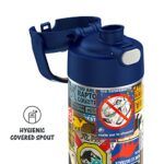 THERMOS Jurassic World: Dominion FUNTAINER 16 Ounce Stainless Steel Vacuum Insulated Bottle with Wide Spout Lid - Image 3