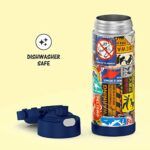 THERMOS Jurassic World: Dominion FUNTAINER 16 Ounce Stainless Steel Vacuum Insulated Bottle with Wide Spout Lid - Image 4