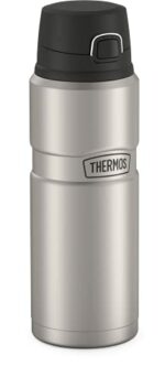 THERMOS Stainless King Vacuum-Insulated Drink Bottle, 24 Ounce, Matte Steel - Image 3