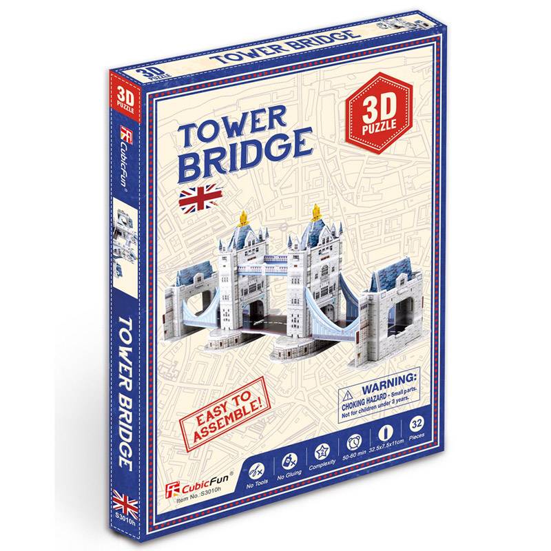 Cubic Fun 3D Puzzle Tower Bridge 32 Pieces Cubic Fun 3D Puzzle Tower Bridge 32 Pieces