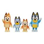 Bluey & Family 4 Pack of 2.5-3″ Figures, Including Bluey, Bingo, Mum & Dad