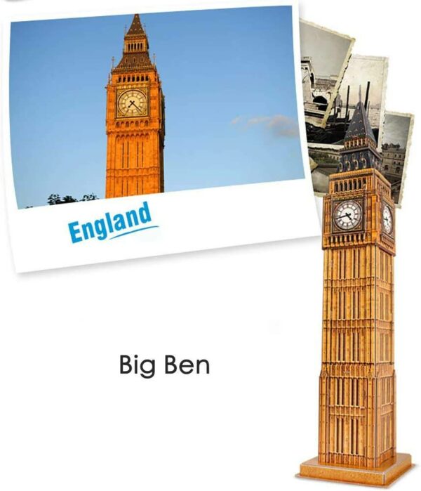 London Big Ben 3D Puzzle 44Pieces Cubic Fun 3 Le3ab Store