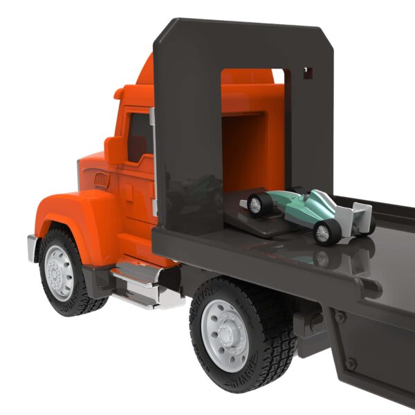Pocket Transport Mini Toy Car Carrier Truck Orange Driven3 Le3ab Store