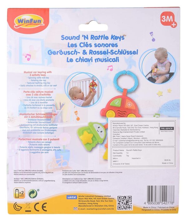 Sound N Rattle Keys Winfun 3 Le3ab Store