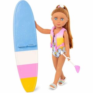 Glitter Girls - Tammy 14-inch Poseable Paddle Board Doll with Swimsuit Outfit