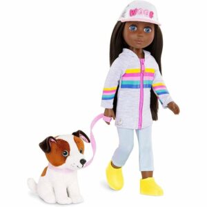 Glitter Girls - Jana & Cuddles 14-inch Poseable Fashion Doll & Plush Dog Pet