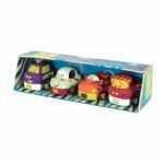4 Pull-Back Toy Vehicles - Wheeee-ls! B. Toys