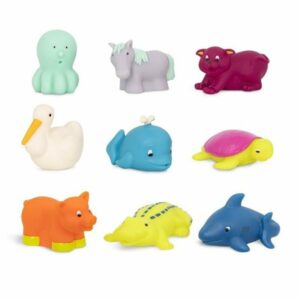 B.toys Animal Bath Squirts and Splash , 9 pieces