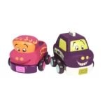 4 Pull-Back Toy Vehicles - Wheeee-ls! B. Toys - Image 2