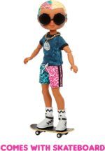 LOL Surprise OMG Guys Fashion Doll Cool Lev with 20 Surprises, Poseable, Including Skateboard, Outfit & Accessories Playset - Image 2