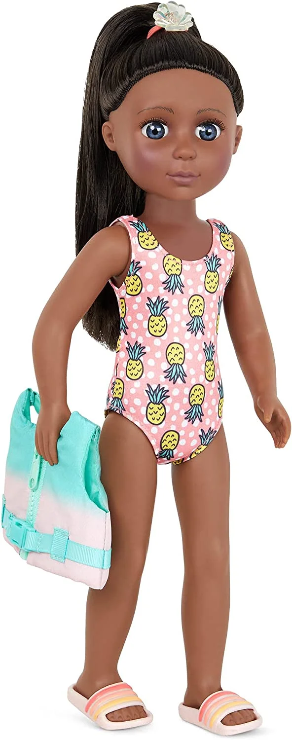Glitter Girls Malu Poseable 14" Paddle boarding Doll - Image 2