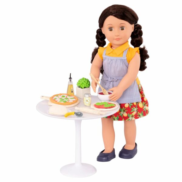 BD37948 Our Generation tasty toppings pizza making set 18 inch dolls Le3ab Store