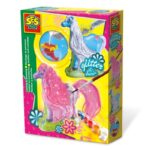 SES Creative Glitter And Hair Horse Plaster Casting And Painting Kit
