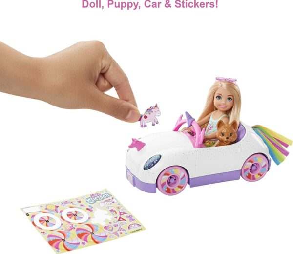 Barbie Club Chelsea Doll with Unicorn Themed Car 3 Le3ab Store