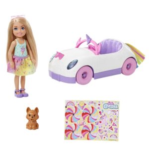 Barbie Club Chelsea Doll with Unicorn-Themed Car