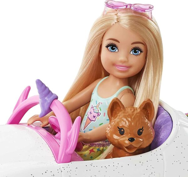 Barbie Club Chelsea Doll with Unicorn Themed Car 5 Le3ab Store