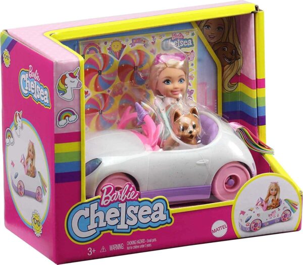 Barbie Club Chelsea Doll with Unicorn Themed Car 6 Le3ab Store