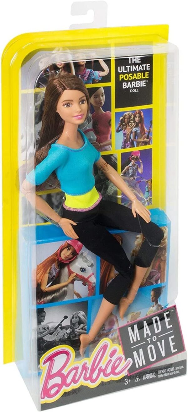 Barbie Made to Move Doll Blue 2 Le3ab Store