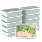 Bentgo Prep 1-Compartment Meal-Prep Containers with Custom-Fit Lids - Microwaveable, Durable