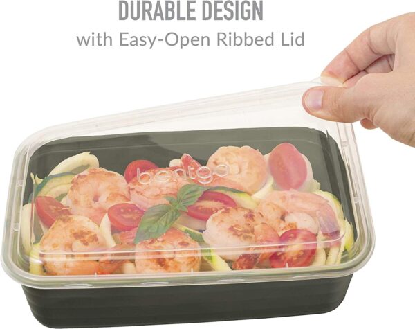 Bentgo Prep 1 Compartment Meal Prep Containers with Custom Fit Lids Microwaveable Durable 5 Le3ab Store
