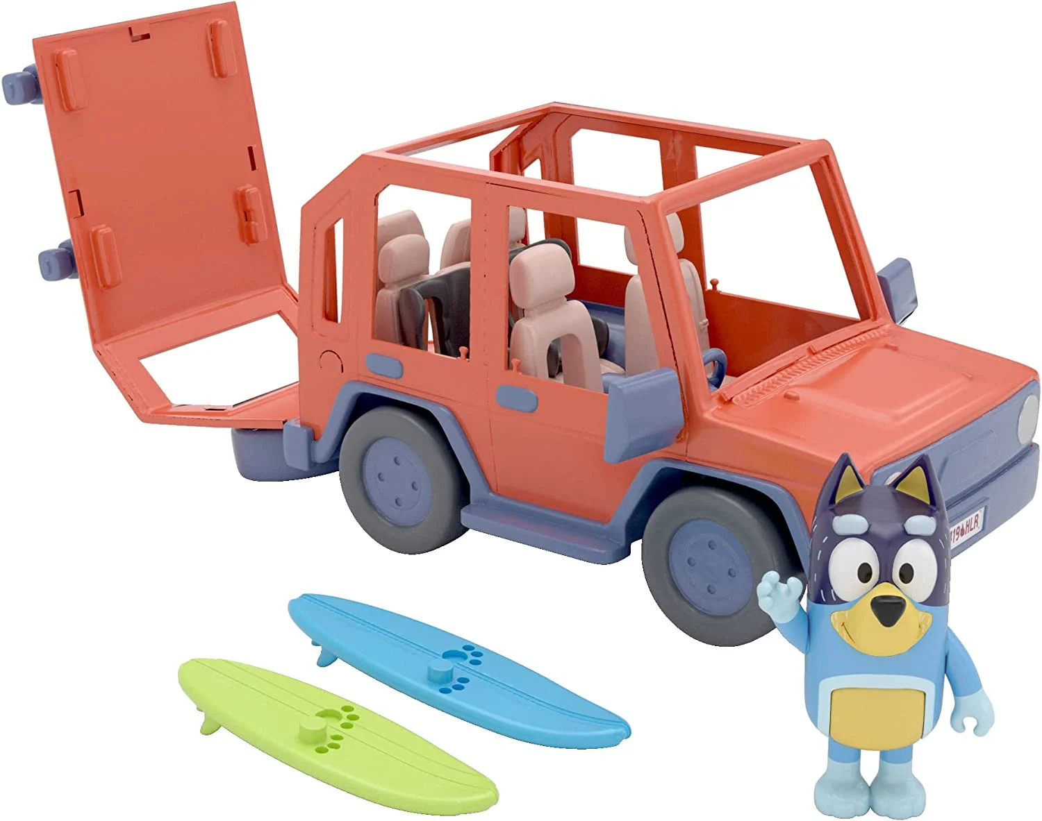 Bluey & Friends Bluey Heeler 4WD Family Vehicle Playset - Image 4