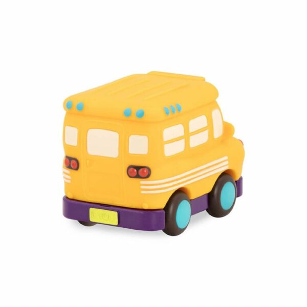 B. Toys Mini Wheee Ls Yellow Bus Gus Pull Back Toy School Bus 3 لعب ستور