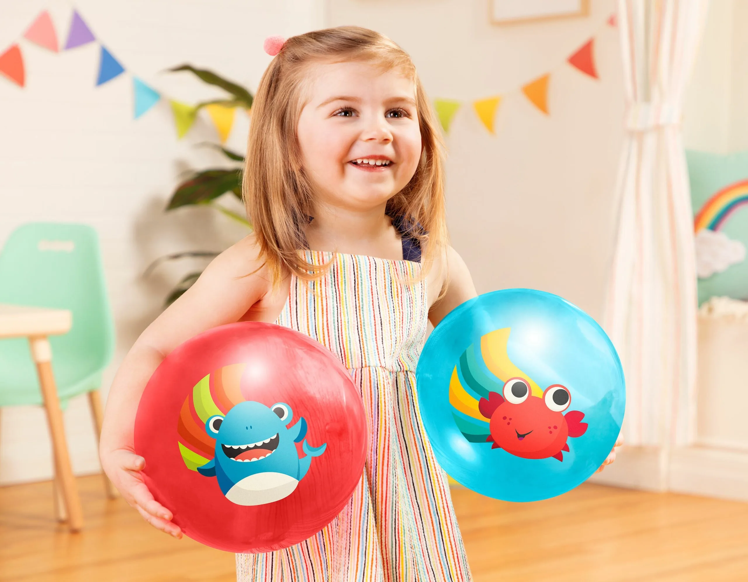Crab & Shark Bouncy Balls Bouncin’ Around B.Toys - Image 2