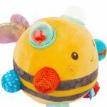 Fuzzy Buzzy Bee Sensory Plush Toy B.Toys - Image 3