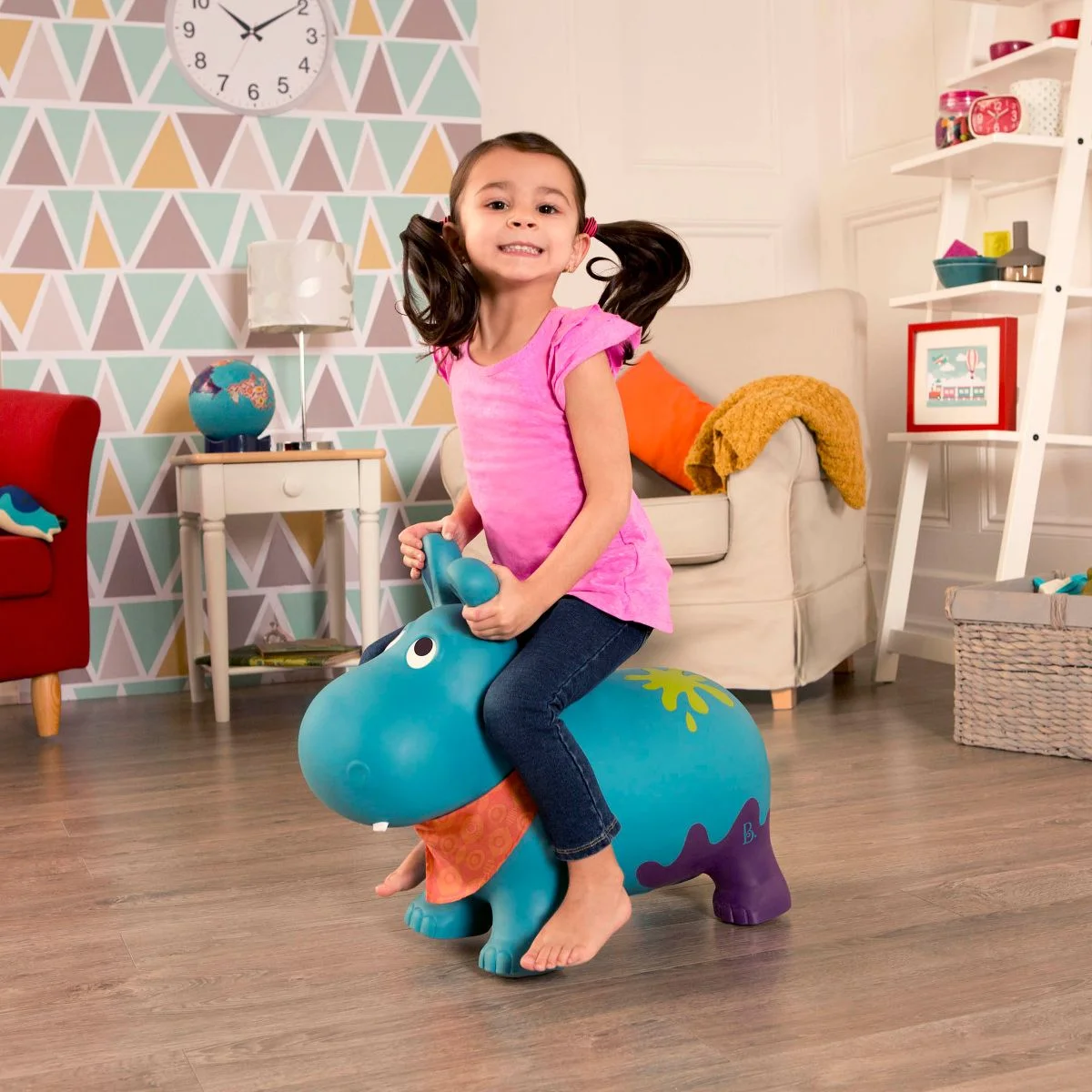 Inflatable Hippo Bouncer Bouncy Boing – Hankypants B.Toys - Image 3
