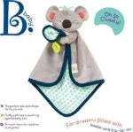 Koala Security Blanket B. Snugglies – Fluffy Koko B.Toys - Image 3