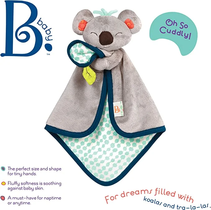 Koala Security Blanket B. Snugglies – Fluffy Koko B.Toys - Image 3