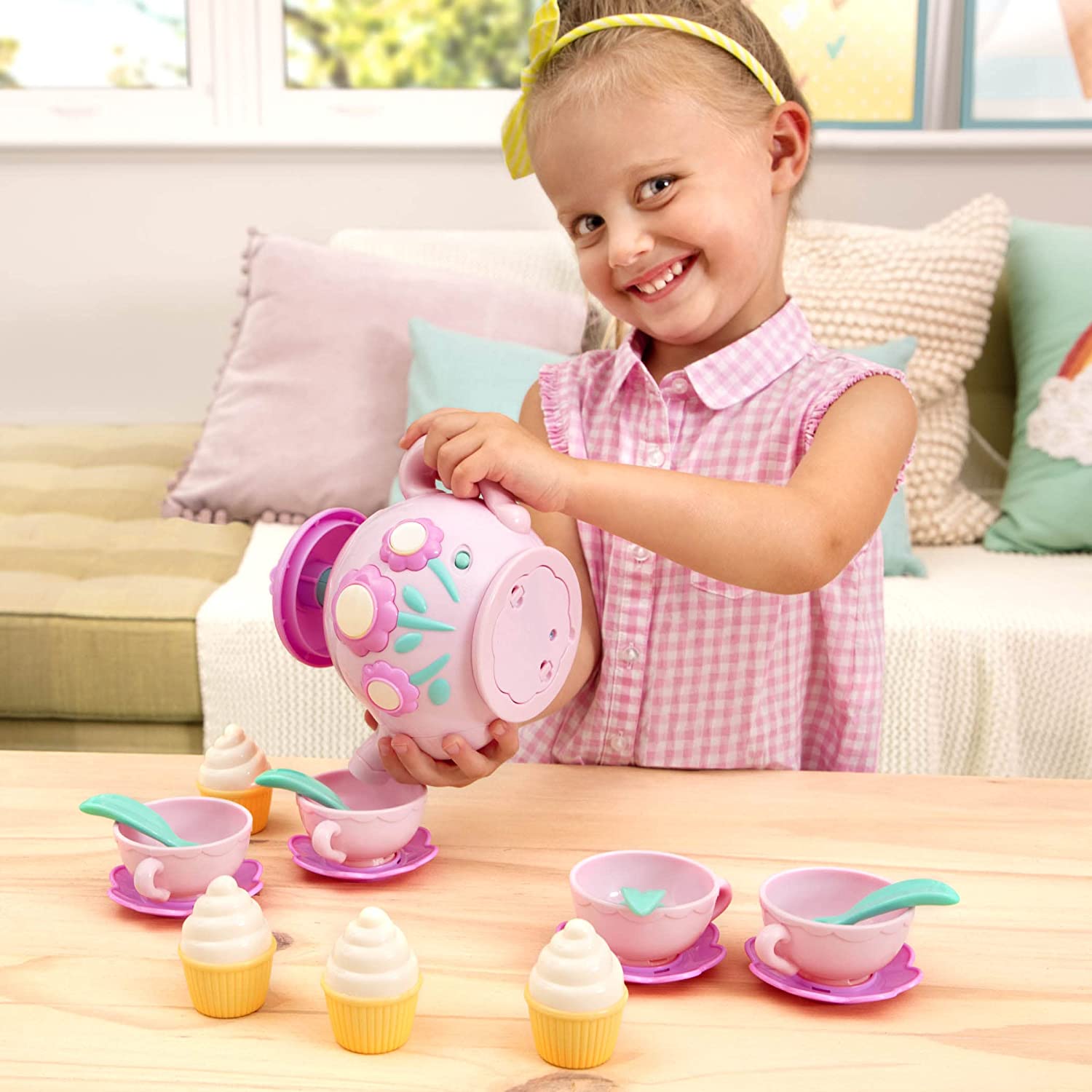 La Dida Musical Tea Party Set Play Circle by Battat – Pink-5 La Dida Musical Tea Party Set Play Circle by Battat – Pink