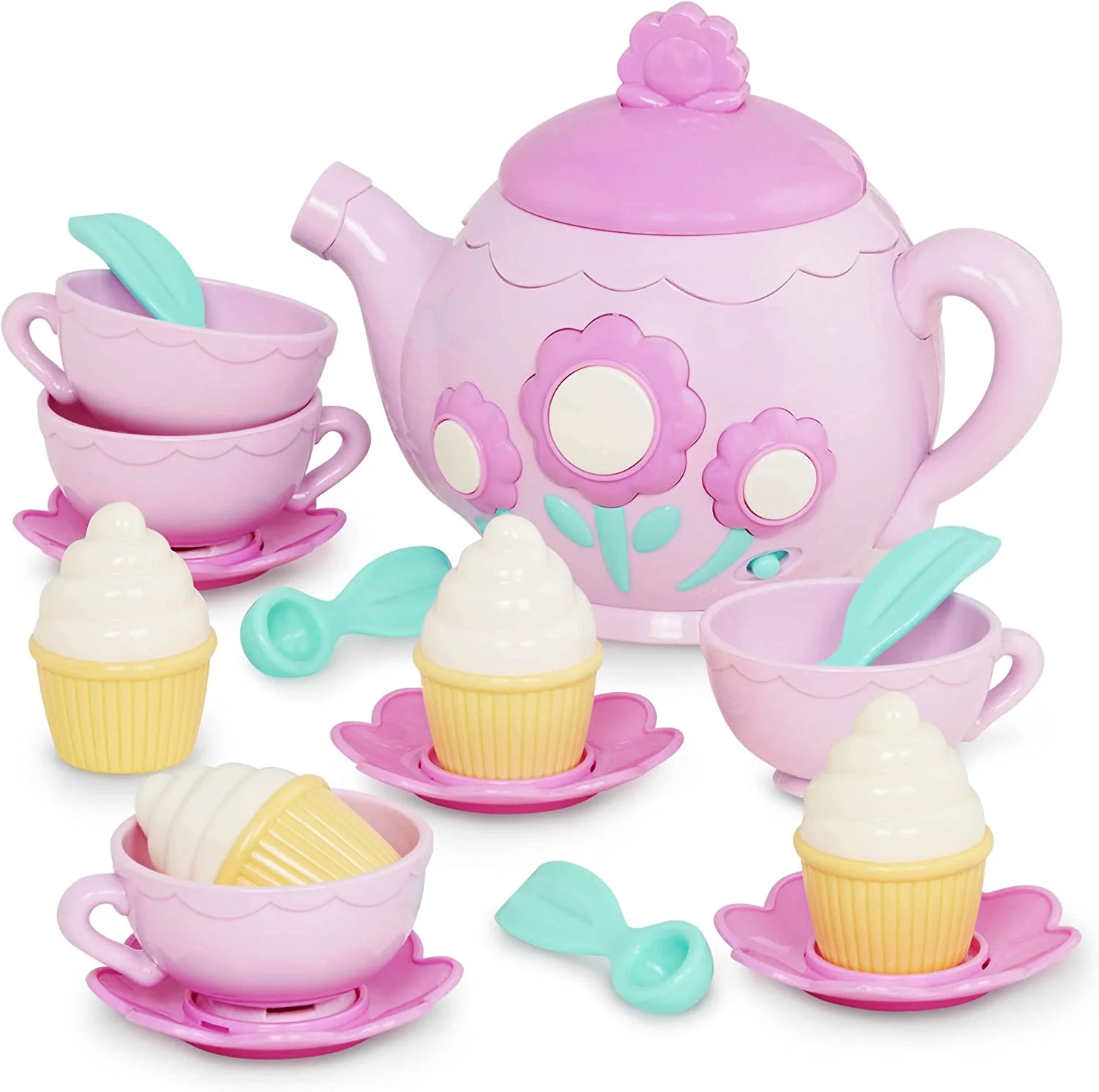 La Dida Musical Tea Party Set Play Circle by Battat – Pink - Image 4