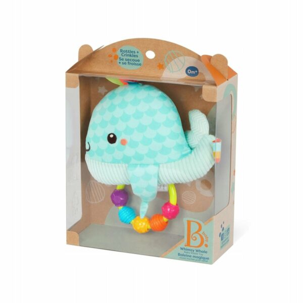 Whimsy Whale Baby Rattle Toy B.Toys 4 لعب ستور