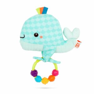 Whimsy Whale Baby Rattle Toy B.Toys