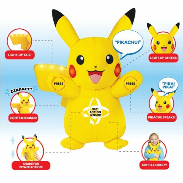 pokemon 10 feature plush pikachu 1 لعب ستور