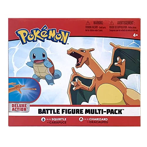 Pokemon Fire and Water Battle Pack - Includes 4.5 Inch Flame Action Charizard and 2" Squirtle Action Figures - Image 4